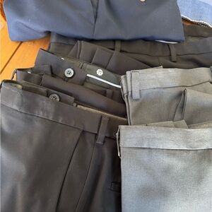 Men's Black, Blue and Gray Pants